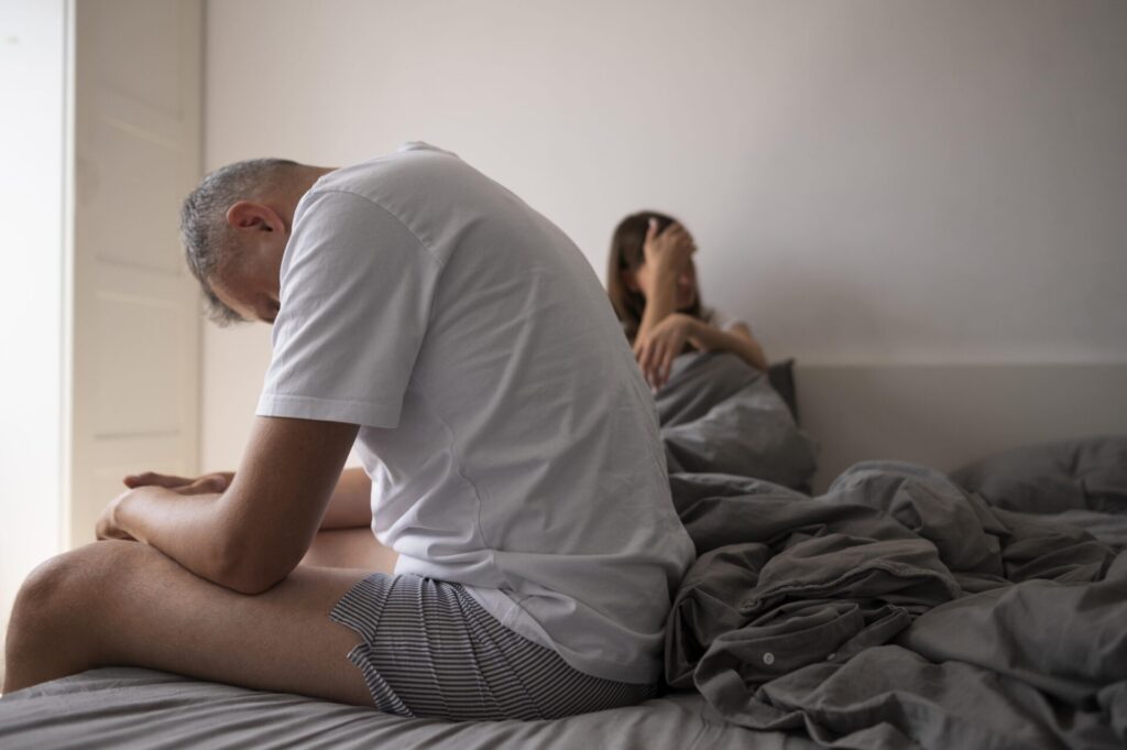 bad sex concept with upset couple min