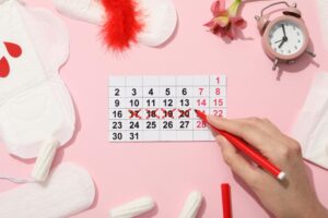 Calendario para calcular los días fértiles de una mujer después de su regla